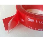 Băng keo 2 mặt 3M VHB 4910 trong suốt 10mmx33m (Đỏ), băng keo 2 mặt 3M, băng keo 2 mặt 3M, keo dán 3m, băng dính 3m