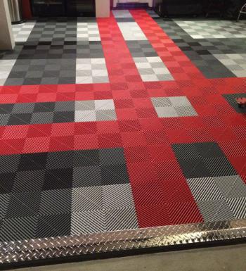Tấm lót sàn chịu lực dạng lắp ghép SGCB Mosaic Ground Grid Black(đen) 400x400x18mm SGGD087-B mẫu 2018