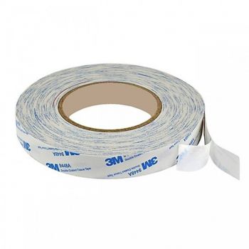 Băng keo 2 mặt 3M™ Double Coated Tissue Tape 9448A 30mmx50m(Trắng phối xanh)