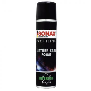Chai xịt làm sạch và bảo dưỡng da dạng bọt Sonax Leather Care Foam không chứa silicone 289300 400ml