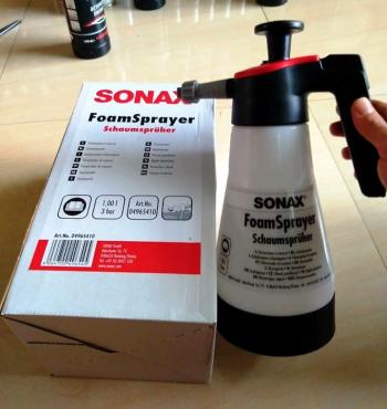 Bình xịt bọt tuyết rửa xe cầm tay tiện dụng nhiều bọt Sonax Foam Sprayer 1 lit