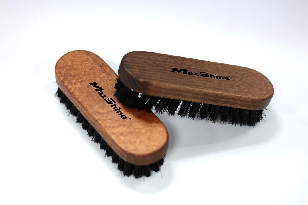 Bàn chải làm sạch nội thất MaxShine Leather & Alcantara Cleaning Brush Compact Size 12x4cm 7011007