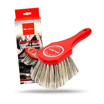 BÀN CHẢI VỆ SINH MÂM, LỐP VÀ NHỰA XE LÔNG NHỰA PVC MAXSHINE DUTY WHEEL AND BODY BRUSH 7011025 20X8CM