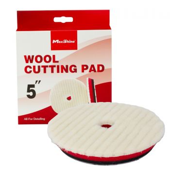 Phớt lông cừu xoắn Maxshine 3D Wool Cutting Pad 5 inch 2061125RW