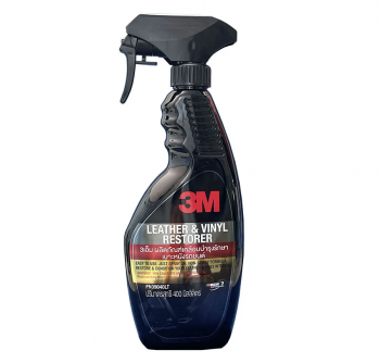 Chai xịt chăm sóc da, nội thất ô tô - 3M Leather & Vinyl Restorer PN39040LT 400ml (Đen)  