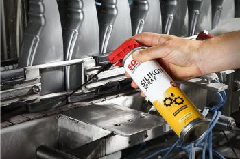 Chai xịt silicone lỏng bôi trơn chống gỉ và chống kêu khớp ron cửa xe Sonax Silikon Spray 348300 400ml