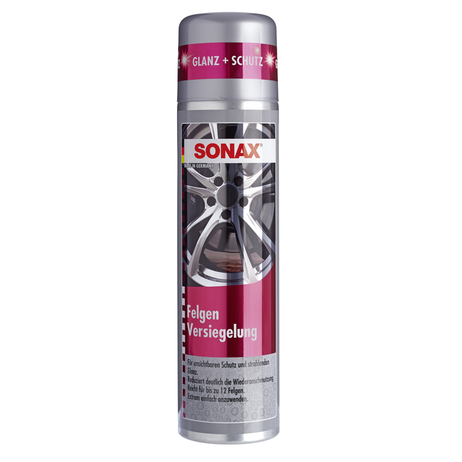 Chai xịt tăng độ bóng và bảo vệ chống bụi bẩn, dầu mỡ cho mâm xe Sonax Rim Shield 436300 400ml