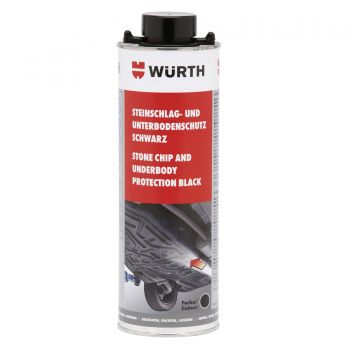Phủ gầm đen gốc nhựa Wurth Stone Chip And Underbody protection black 1lit hàng Hà Lan