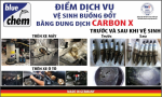 Vệ sinh loại bỏ mụi than Carbon trong buồng đốt Bluechem CarbonX K1 K2 Ducthanhauto