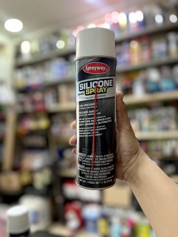 Chai xịt bôi trơn chỉ may dạng khô, bảo vệ bề mặt, chống bám dính khuôn Sprayway Silicone Spray 312g