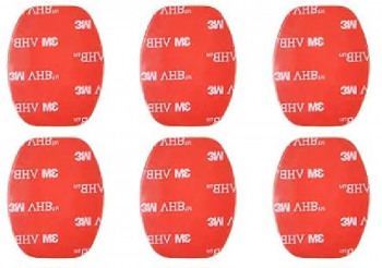 Bộ 6 Miếng keo dán chân đế máy quay GoPro Flat & Curved Adhesive Mounts (cắt sẵn theo hình) 