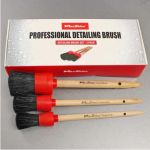 Bộ 3 cọ vệ sinh đa dụng cán gỗ Maxshine Detailing Brush Set 3 Pack 704610