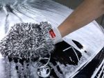 Găng tay rửa xe sợi Microfiber mềm bảo vệ sơn Maxshine Mixed Color White & Black Wash Mitt 1130004w