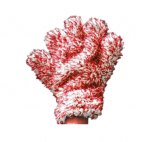 Găng tay rửa xe sợi Microfiber mềm bảo vệ sơn Maxshine Mixed Color White & Red Wash Mitt 1130005W