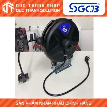 Cuộn Dây Điện Tự Rút SGCB Electronic Hose Reel 2x2.5mmx10m SGGF027 Đen
