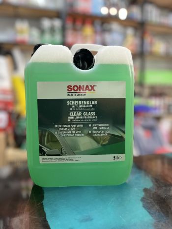 Dung Dịch vệ sinh làm sạch và trong kính lái Sonax Clear Glass 338505 Can 5L