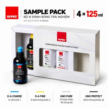 Bộ Past/Xi Đánh Bóng 4 Bước Rupes Compound & Polish Sample Pack 125ml 9.TSKITA