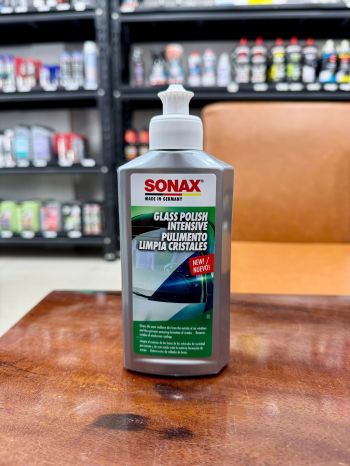 Dung Dịch Tẩy Ố Cặn Canxi, Làm Sạch Các Vết Bẩn Bám Trên Bề Mặt Kính Sonax Glass Polish intensive 337100 250ml