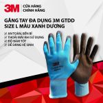 Găng tay bảo vệ cao cấp 3M Comfort Grip Gloves (Xanh da trời) size L