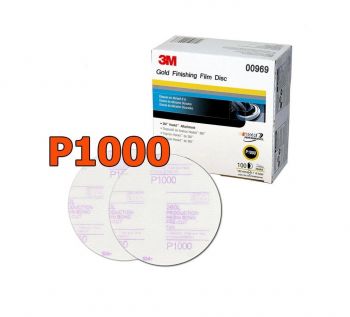 Nhám đĩa cao cấp hoàn thiện bề mặt 3M Finishing Film Disc P1000 hộp 100 tờ