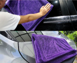 KHĂN MICROFIBER HÀNG OEM SIÊU THẤM NƯỚC 1200GSM 40CMX40CM XÁM/TÍM